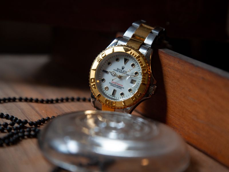 Two-tone Everose gold luxury wristwatch